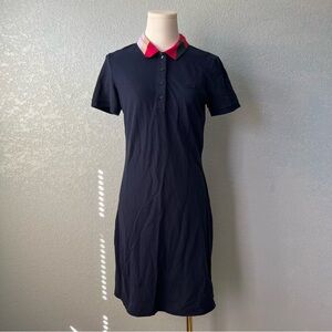 Lacoste Preppy Mini Slim Fit Polo Dress Navy Women’s Size 38 Small